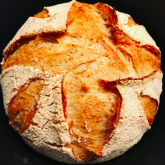 Stefano Ferro - Sourdough bread I prepare my sourdough bread following your "Sourdough pain naturel" recipe. I cook it in a dutch oven, a cast iron pot. I keep the lid on during the first 20 minutes, to create the crust, then I complete the cooking without the lid.