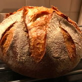 Stefano Ferro - Sourdough bread I prepare my sourdough bread following your "Sourdough pain naturel" recipe. I cook it in a dutch oven, a cast iron pot. I keep the lid on during the first 20 minutes, to create the crust, then I complete the cooking without the lid.