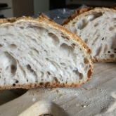 Stefano Ferro - Sourdough bread I prepare my sourdough bread following your "Sourdough pain naturel" recipe. I cook it in a dutch oven, a cast iron pot. I keep the lid on during the first 20 minutes, to create the crust, then I complete the cooking without the lid.