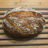 Stefano Ferro sourdough with rye starter - I baked this loaf using a rye starter (according to your recipe "Sourdough pain naturel"). I cooked it in a cast iron pot (such oven).