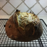 Jeanette Gates -  Addictive and Oh so simple!! - No knead: Muesli Whole Grain Spelt Loaves with Cherries & Pistachios. I’ve never made such a healthy, simple, tasty and time forgiven bread. Nice crunchy crust and soft interior.