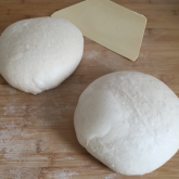 Stefano Ferro - sourdough loaves made with Manitoba and 10% spelt in Dutch oven