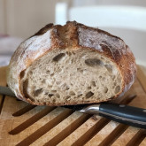 Stefano Ferro - Sourdough bread, 10% spelt flour, 90% high protein flour, rye starter