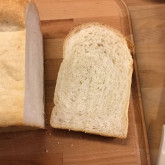 Jeanette T Gates - Our Favorite Simple Sandwich Loaf - This is my 2nd attempt of “Our Favorite Simple Sandwich Loaf”. Perfecto! Made in 9 inch Pullman pan, 16.5 inches high.  7 yr old neighbor girl said “I ADORE it”. That’s good enough for me.