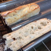 Roger - 80% hydration sourdough baguettes