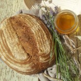 Laura Cardellino - Wholemeal bread with sourdough, honey and lavender