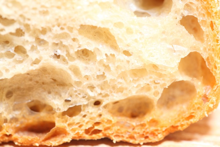 Weeknight Semolina Bread baked in a cloche - Bread Experience