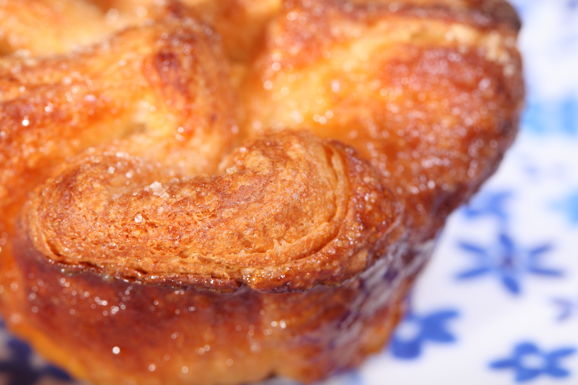 Kouignamann Breton pastry with a hint